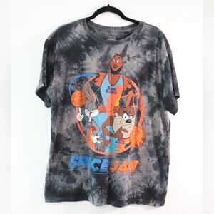 Space Jam Shirt Looney Tunes Tune Squad Lebron James Cartoon Basketball XL